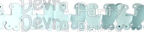 6 Foot Tissue Paper Baby Carriage Garland (12 pcs) - Click Image to Close