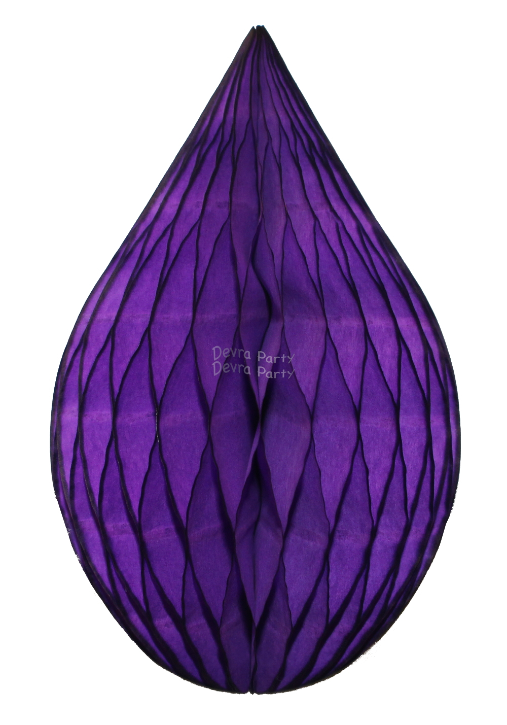 (image for) 5 Inch Purple Rain Drop Ornament Decoration (12 pcs)
