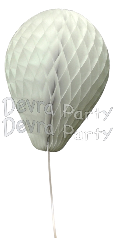 11 Inch White Honeycomb Balloon Decoration (12 pieces) - Click Image to Close