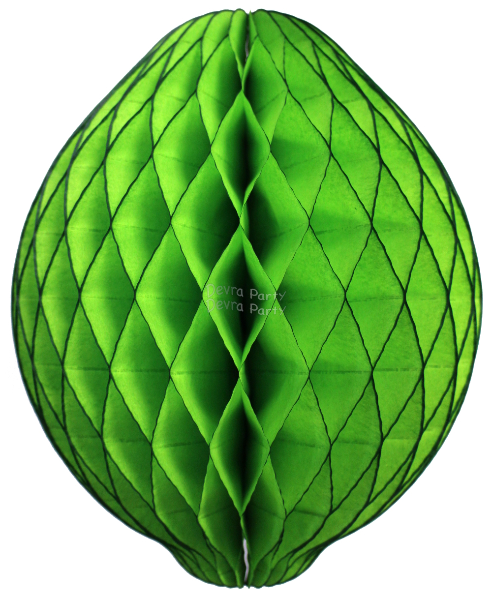 (image for) Honeycomb Lime Fruit Decoration, 14 inch (12 pcs)
