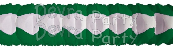12 Foot Light Green Oval Garland (12 pcs) - Click Image to Close