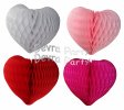 Extra-large 18 Inch Honeycomb Heart (6 pieces) (image for) Extra-large 18 Inch Honeycomb Heart (6 pieces)