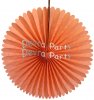 (image for) 13 Inch Fan Decorations Peach - Classic Pastel (12 PCS)