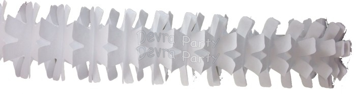 (image for) 12 Foot White Spider Fringe Garland (12 pcs)