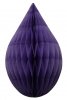 5 Inch Lavender Rain Drop Ornament Decoration (12 pcs)