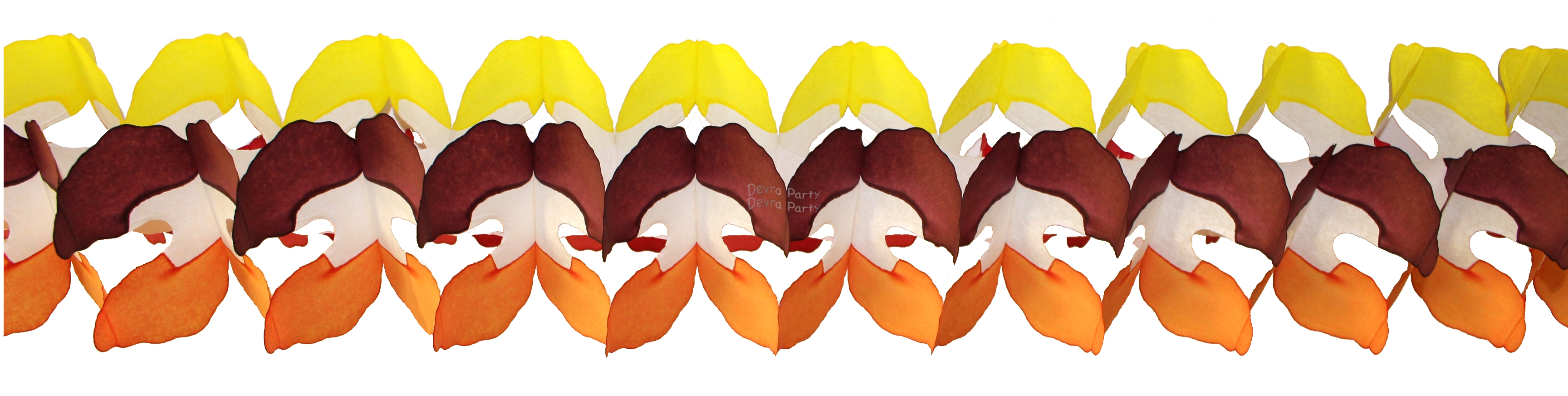 (image for) 12 Foot Tissue Paper Cross Garland Fall (12 pcs)