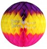 (image for) Purple Yellow Cerise Tissue Paper Ball (12 pcs)