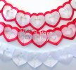 (image for) 12 Foot Tissue Paper Heart Garland (6 pcs)