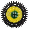 (image for) Jamaican Colors Tissue Fan Decoration 21 Inch (12 pcs)