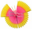 (image for) Hanging Tissue Paper Butterfly Decoration Yellow Pink (6 pcs)