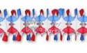 (image for) 12 Foot Patriotic Spider Fringe Garland (12 pcs)