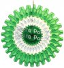 (image for) Green White Green 18 Inch Fan Decoration (12 pcs)