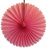 13 Inch Dusty Rose Fan Decorations (12 PCS)