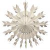 15 Inch White Tissue Paper Snowflake Decoration (12 pcs)