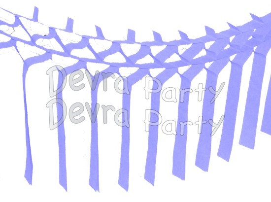 Lavender Streamer Garland Decoration (12 pcs) - Click Image to Close