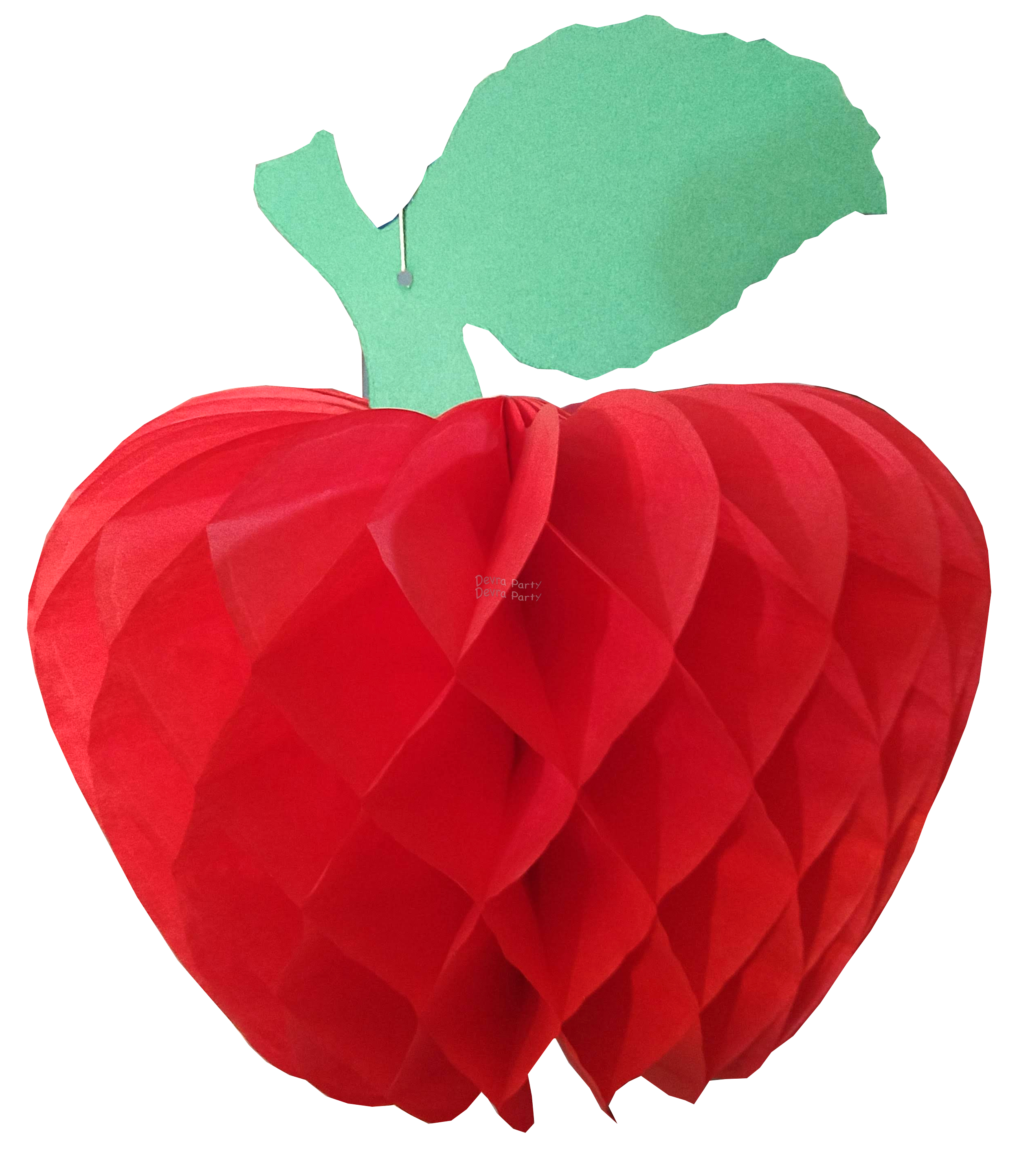 (image for) Honeycomb Paper Apple Decoration, 14 inch (12 pcs)