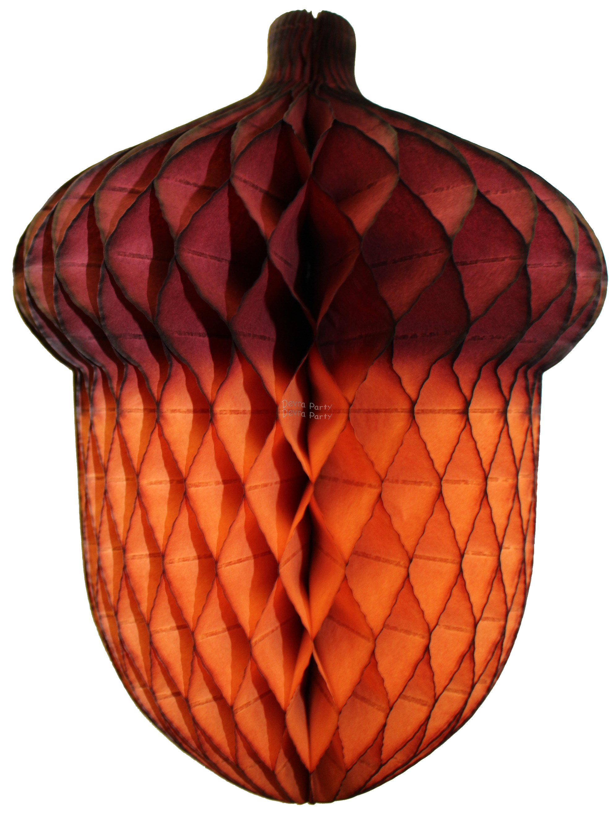 (image for) 14 Inch Honeycomb Acorn Decoration (12 pcs)