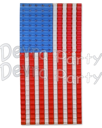 Large US FLAG Honeycomb Party Decoration - single piece - Click Image to Close
