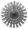 22 Inch Gray Tissue Paper Snowflake Decoration (12 pcs)