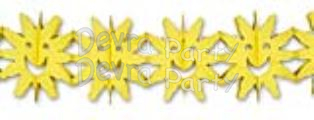 (image for) 12 Foot Tissue Paper Sun Garland Decoration (6 pcs)