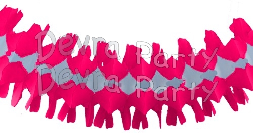 12 Foot Cerise Spider Fringe Garland (12 pcs) - Click Image to Close