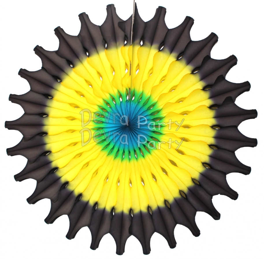 Bahamian 18 Inch Fan Decoration (12 pcs) - Click Image to Close