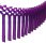 Purple Streamer Garland Decoration (12 pcs)