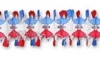 12 Foot Patriotic Spider Fringe Garland (12 pcs)
