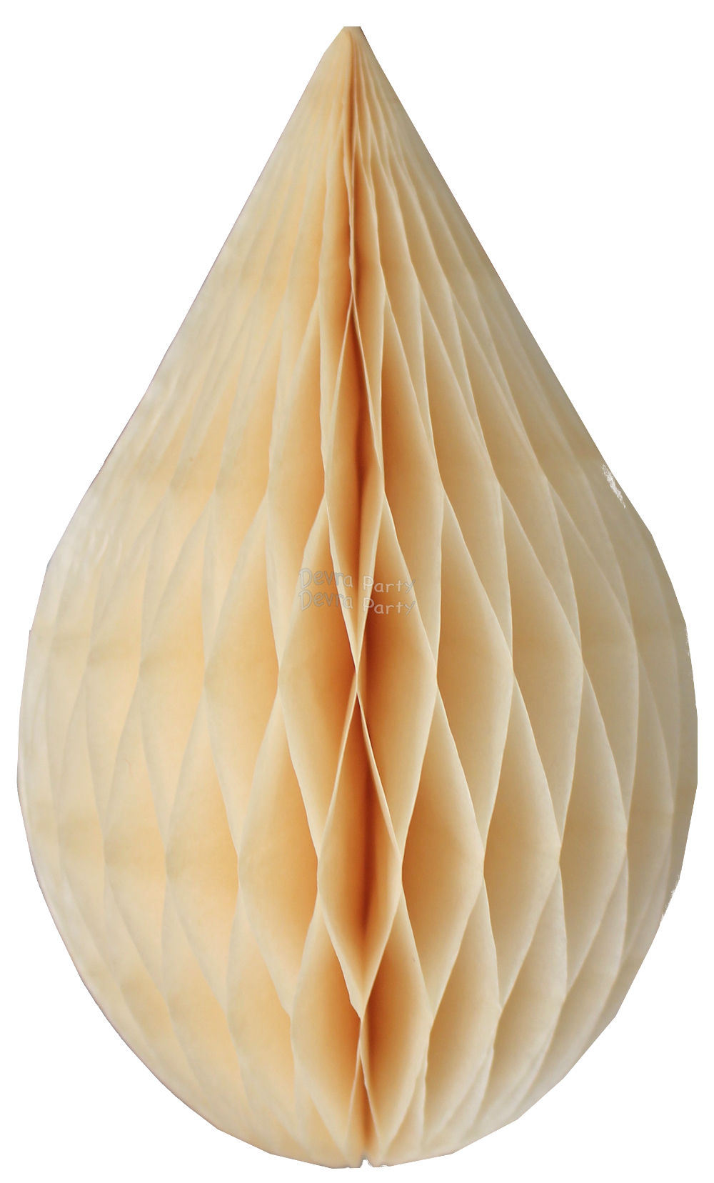 (image for) 5 Inch Vintage and Classic Ivory Rain Drop Decoration (12 pcs)