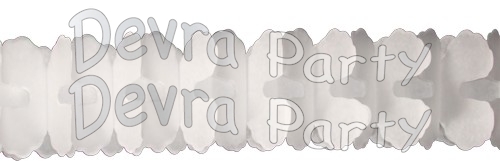 12 Foot Cross Garland Decoration White (12 pcs) - Click Image to Close