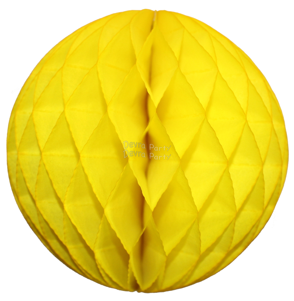 (image for) Yellow Tissue Paper Ball (12 pcs)