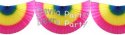 (image for) Multi Colored 10 Foot Bunting Fan Garland (12 pcs)