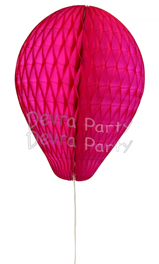 11 Inch Cerise Honeycomb Balloon Decoration (12 pieces) - Click Image to Close