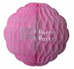 (image for) 14 Inch Puff Ball Vintage Pink and White (12 pcs)