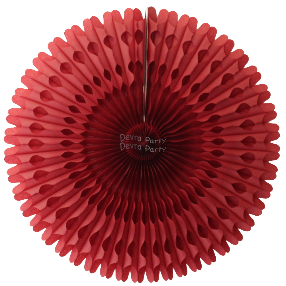 (image for) 26 Inch Tissue Fan Burgundy (12 pcs)