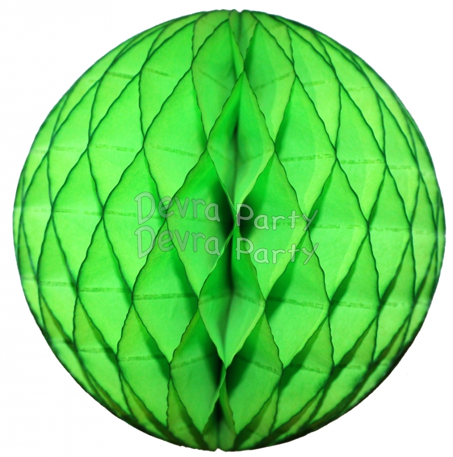 Lime Green Tissue Paper Ball (12 pcs) - Click Image to Close