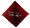 (image for) Burgundy Hanging Diamond Decoration (12 pcs)