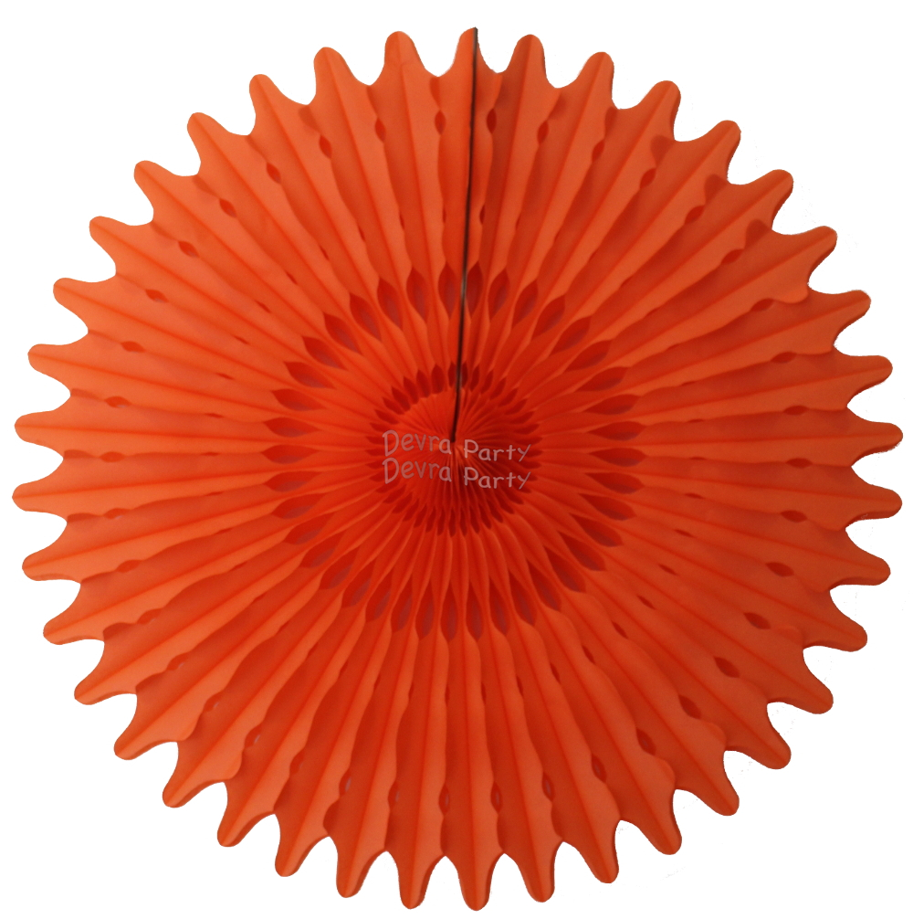 (image for) 26 Inch Tissue Fan Orange (12 pcs)