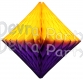 Purple & Gold Hanging Diamond Decoration (12 pcs)