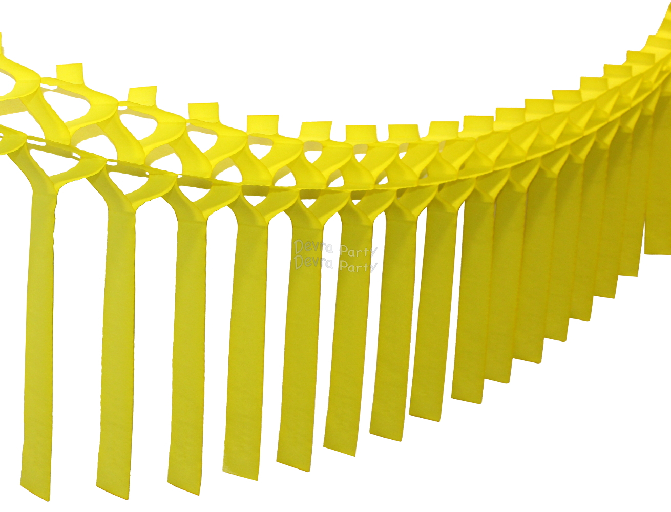 (image for) Yellow Streamer Garland Decoration (12 pcs)