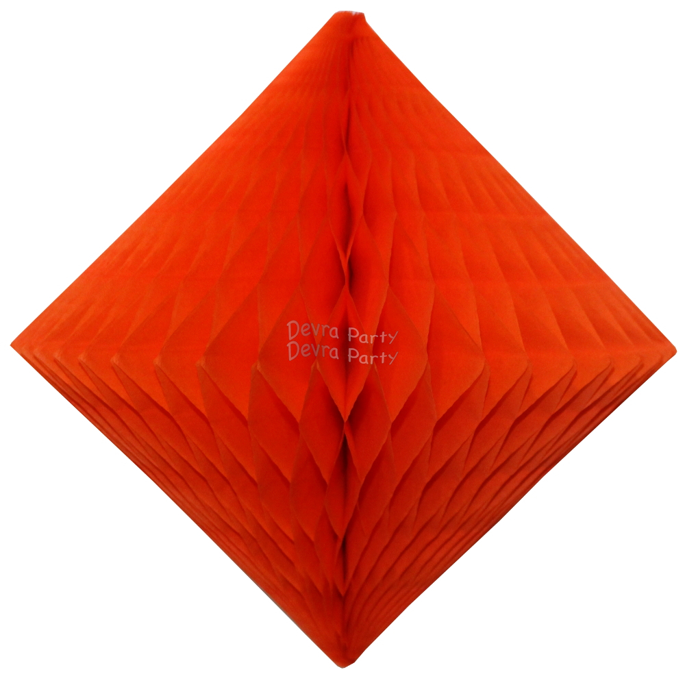 (image for) Orange Hanging Diamond Decoration (12 pcs)