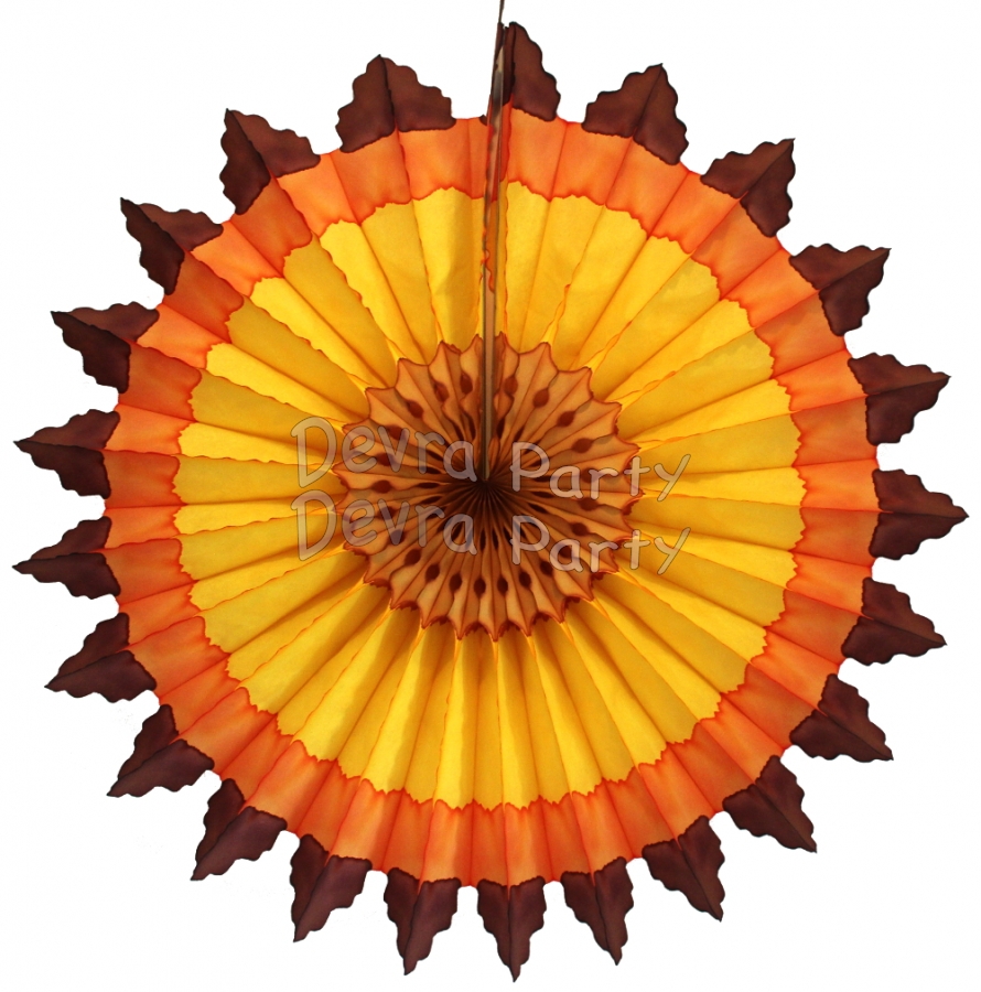27 Inch Fall Zigzag Fan (12 pcs) - Click Image to Close