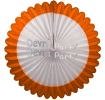 (image for) 27 Inch Deluxe Fan Orange White (12 pcs)