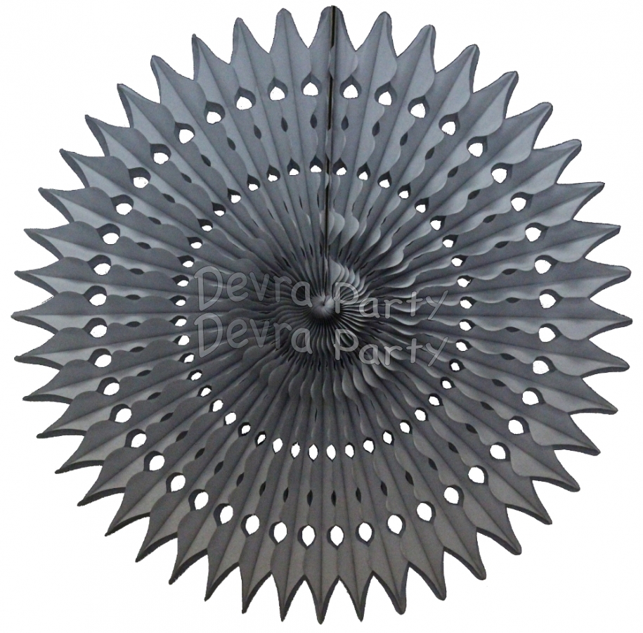 21 Inch Tissue Fan Gray (12 pcs) - Click Image to Close