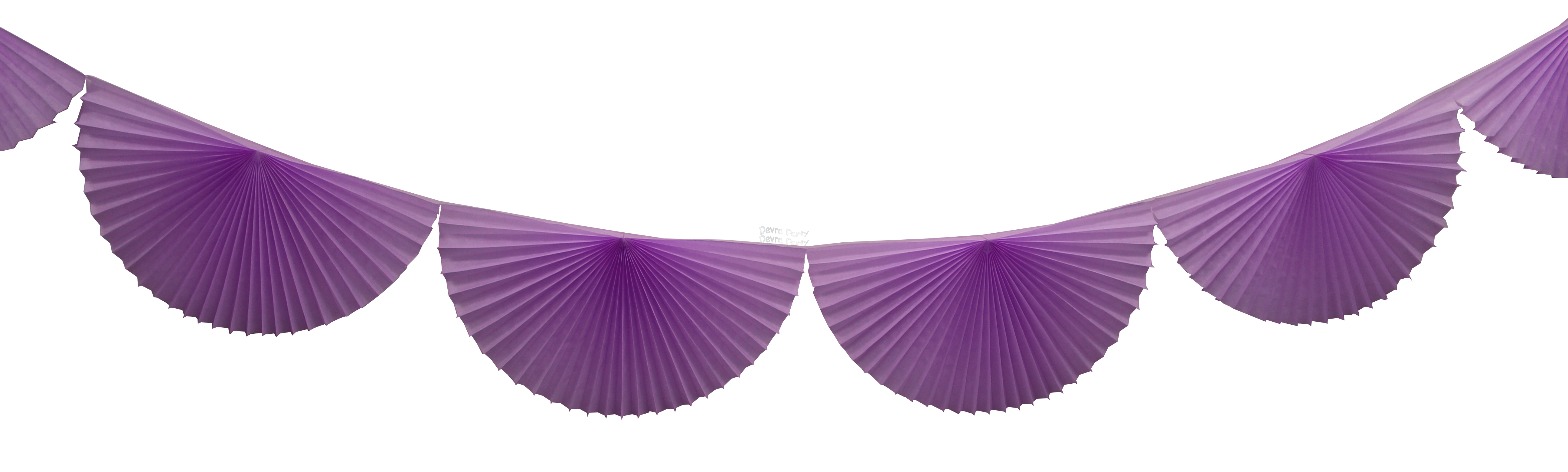(image for) Lavender 10 Foot Bunting Fan Garland (12 pcs)