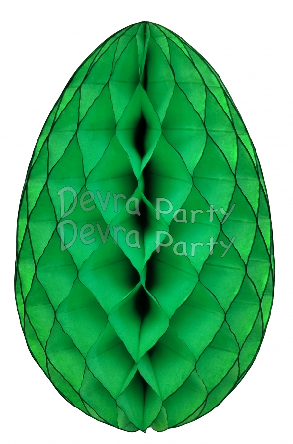 Light Green Honeycomb Easter Egg 18 Inch (6 pcs) - Click Image to Close