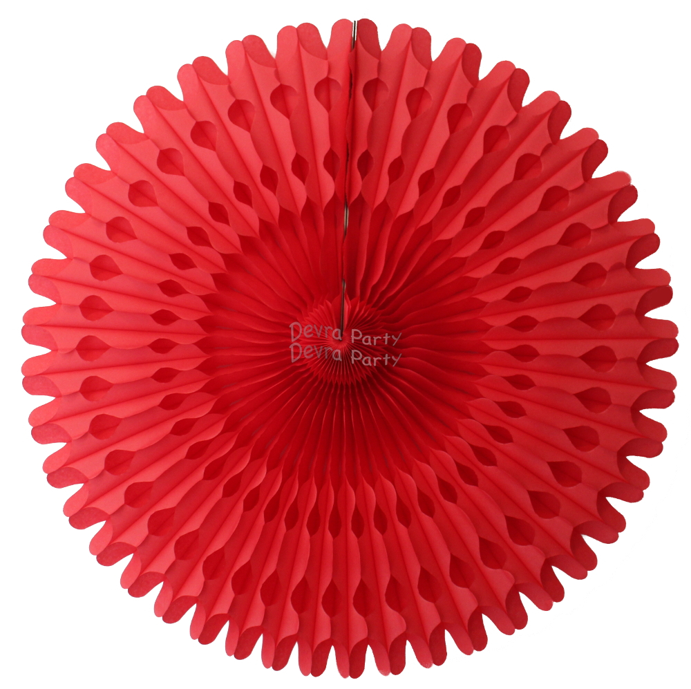 (image for) 26 Inch Tissue Fan Red (12 pcs)