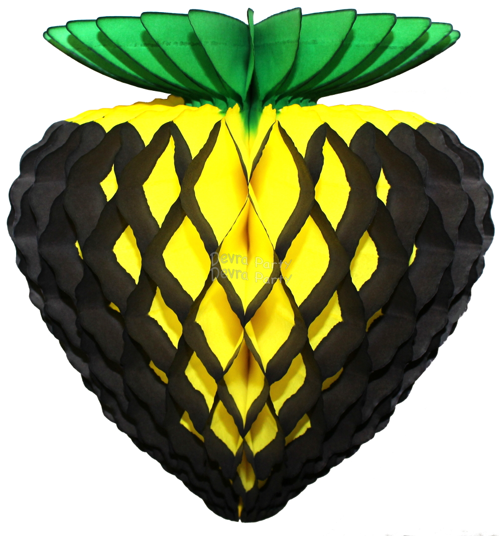 (image for) Jamaican Honeycomb Tissue Paper Strawberry, 10 Inch (12 pcs)