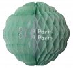 (image for) 8 Inch Cool Mint and White Puff Ball Decoration (12 pcs)