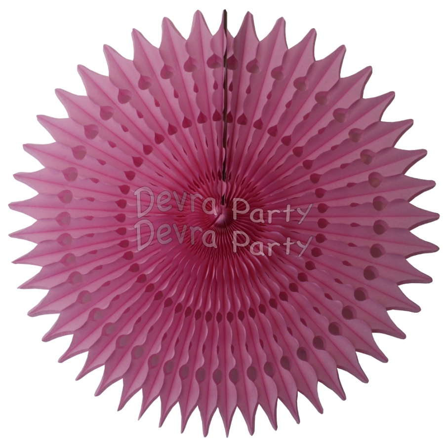 21 Inch Tissue Fan Dusty Rose (12 pcs) - Click Image to Close